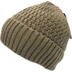 Classic Knitted Beanie Hat -Beige