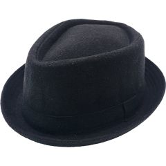 Classic Wool Blend Diamond Shape Pork Pie