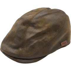 Faux Suede Leather Flat Cap