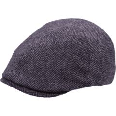 Herringbone Tweed Flat Cap