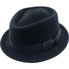 Classic Diamond Crown Pork Pie Hat