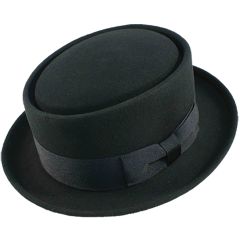 Classic Pork Pie Hat - Black