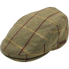 Herringbone Checked Flat Cap
