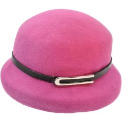 Womens Felt Cloche Bowler Hat