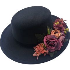 Fancy Cloche Hat with Adjustable Size
