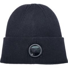 Knitted Beanie Hat with Round Goggle