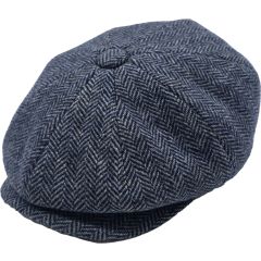 Classic Herringbone Newsboy Cap