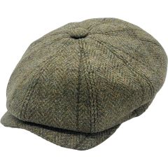 Classic Wool Olive Green Newsboy Cap