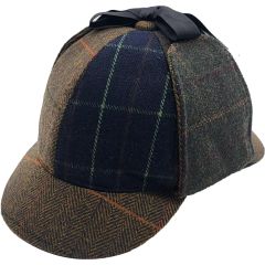 Patchwork Deerstalker Houndstooth Hat