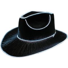 Light-Up Party Cowboy Hat-Black