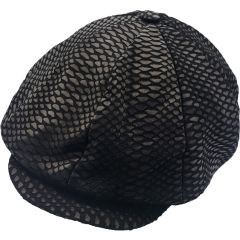 Big Apple Leather Newsboy Cap