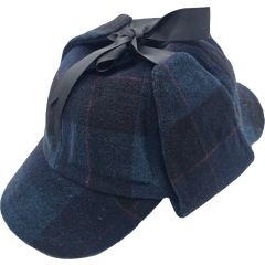 Check Pattern Sherlock Holmes Deerstalker Hat