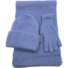 Winter Gift Set – Knitted Beanie, Scarf & Gloves (3-Piece Set)