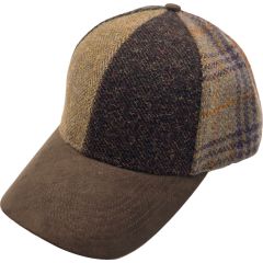 Patchwork Wool Baseball Cap