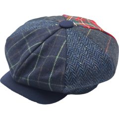 Patchwork Big Apple Newsboy Cap