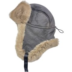 Genuine Leather Trapper Hat