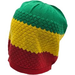 Rastafari Knitted Slouch Beanies