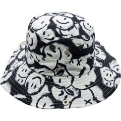 Smile Print Boonie Bucket Sun Hat