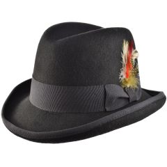 Classic Black Homburg Hat