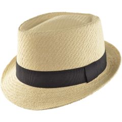 White Summer Trilby Hat