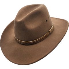 Wool Felt Cowboy Hat - Olive Green