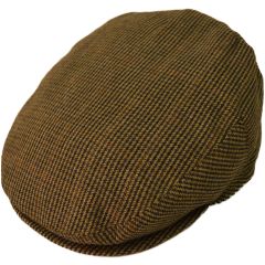 Herringbone Tweed Flat Cap