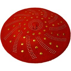 Studded Wool Beret - Red