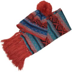 Thick Beanie & Scarf - Orange