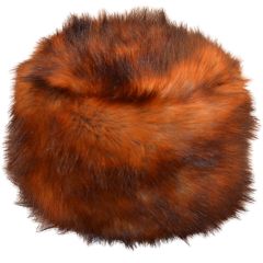Thick Faux Fur Hat - Red
