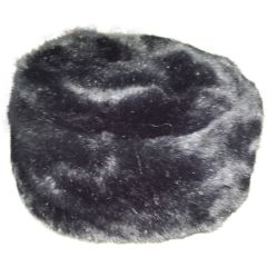 Short Faux Fur Hat - Black