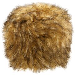 Beige Faux Fur Hat