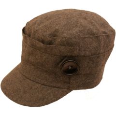 Womens Captains Hat Cap - Grey
