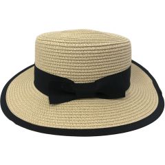 Summer Boater Hat - Cream