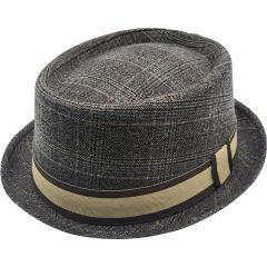Summer Pork Pie Hat - Light Brown