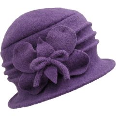 Womens Wool Vintage Cloche Hat