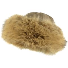 Faux Fur Hat - Beige