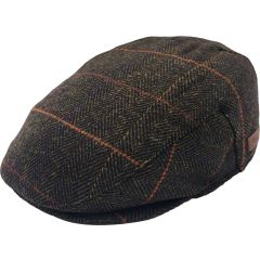 Tweed Flat Cap - Brown