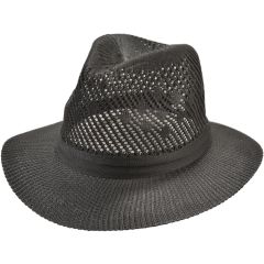 Mesh Panama Hat - Black