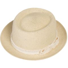 Summer Pork Pie Hat - Beige
