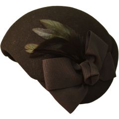 Womens Vintage Cloche Half Hat