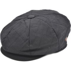 Waterproof Wax Newsboy Cap - Olive