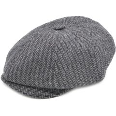 Herringbone Newsboy Cap