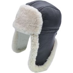 Genuine Leather Trapper Hat