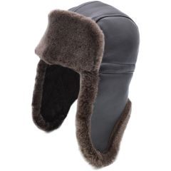 Genuine Leather Trapper Hat