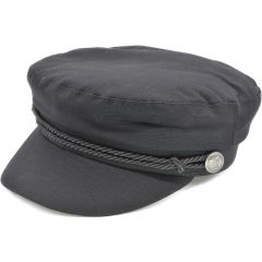 Casual Black Captains Hat Cap