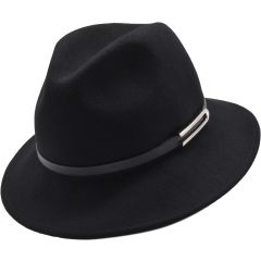 Womens Wool Felt Fedora Hat