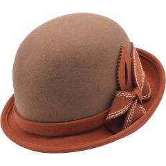Womens Wool Felt Cloche Hat