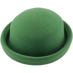 Womens Wool Felt Bowler Cloche Hat