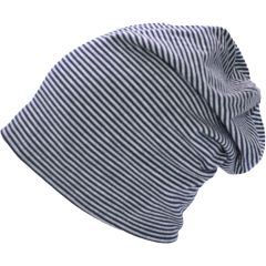 Stripy Slouch Beanie Hat