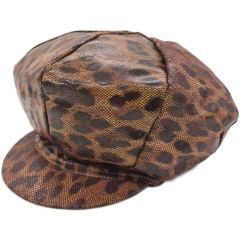 Unisex Genuine Leather Newsboy Cap